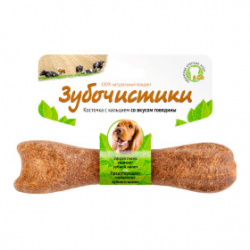 Косточка для собак средних пород «Зубочистики» со вкусом говядины, 95 г