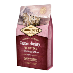 Сухой беззерновой корм для котят Carnilove Salmon & Turkey for Kittens с лососем и индейкой