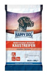 Жевательные полоски для собак Happy Dog Kaustreifen с индейкой, 20*10 г