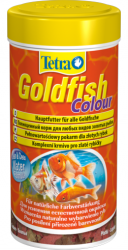 Хлопьевидный корм для улучшения окраски золотых рыбок Tetra Goldfish Colour