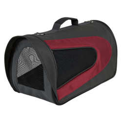 Сумка-рюкзак (переноска) для кошек Trixi "Alina", серый/красный