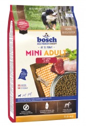 Сухой корм для собак малых пород Bosch Mini Adult Lamb & Rice с ягненком и рисом