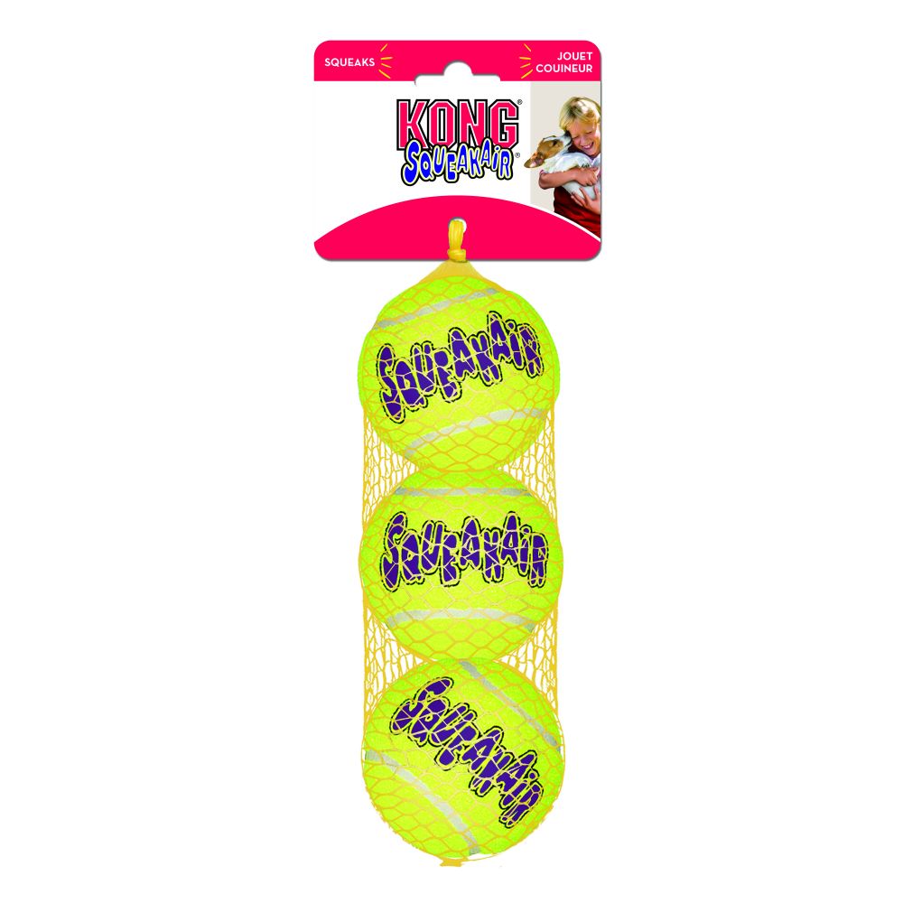 Игрушка для кошек Kong Air Теннисный мяч, 3 шт. х 6 см