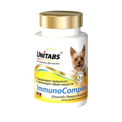 Кормовая добавка для собак мелких пород Unitabs Immuno Complex Юнитабс Иммуно комплекс с Q10, 100 таблеток