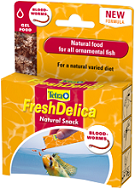 Корм для любых тропических рыбок Tetra FreshDelica Bloodworms мотыль в желе 48 г