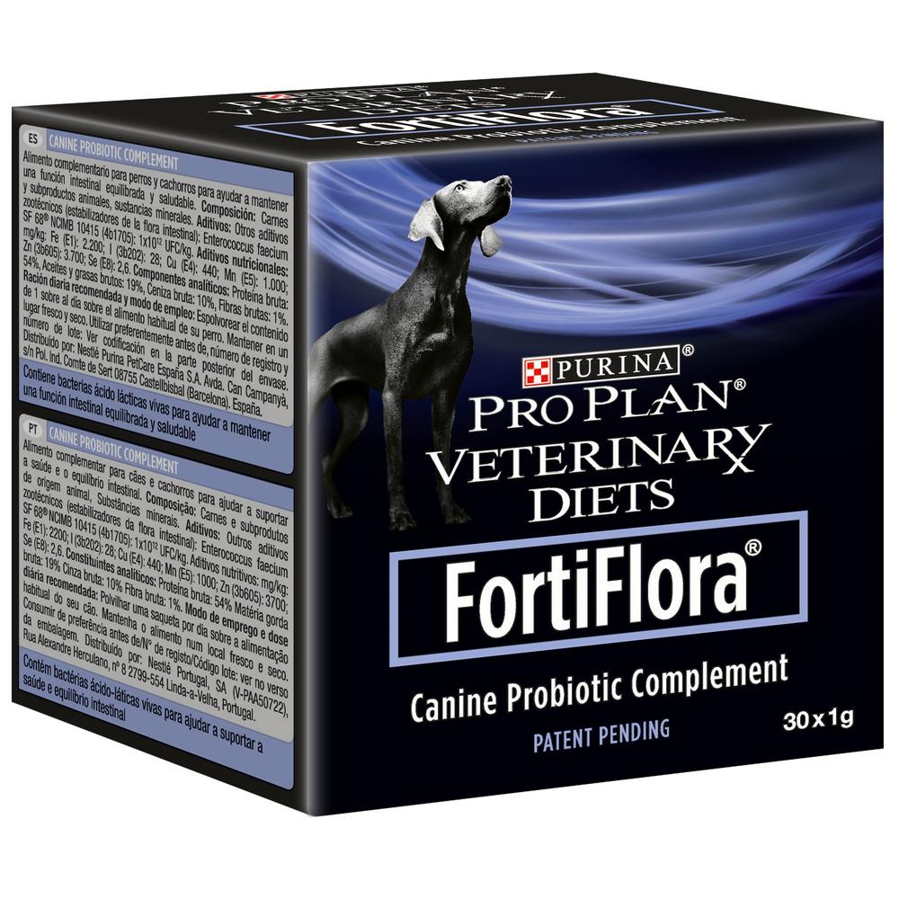 Пробиотическая добавка для собак Purina Veterinary Diets FortiFlora Фортифлора, 30 пакетиков по 1 г
