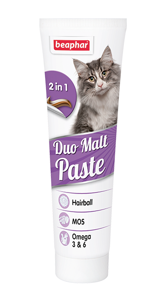 Паста для выведения шерсти из желудка для кошек Beaphar Duo Malt Pasta, 100 г