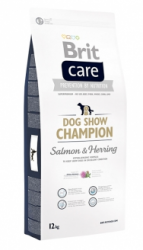Сухой корм для собак Brit Care Dog Show Champion с лососем и сельдью для поддержания выставочных в отличной форме