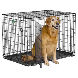 Клетка для собак Midwest iCrate черная 2 двери, 107х71х76 см