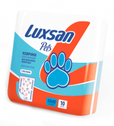 Коврики впитывающие Luxsan Pets 60*60 см, 10 штук