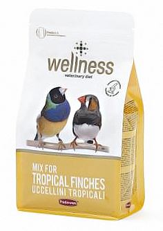 Корм для тропических птиц супер-премиум класса Padovan Wellness Mix For Tropical Finches (1 кг)