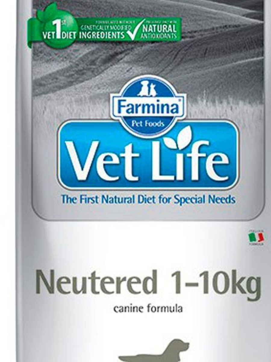 Фармина Vet Life Dog Neutered 1-10 kg д/стерил. собак, 2 кг.