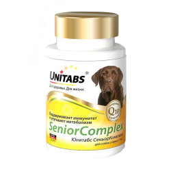 Кормовая добавка для собак старше 7 лет Unitabs Senior Complex Юнитабс Сеньор комплекс, 100 таблеток