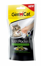 Лакомство для кошек Подушечки Gimcat NutriPockets с кошачьей мятой и мультивитаминами