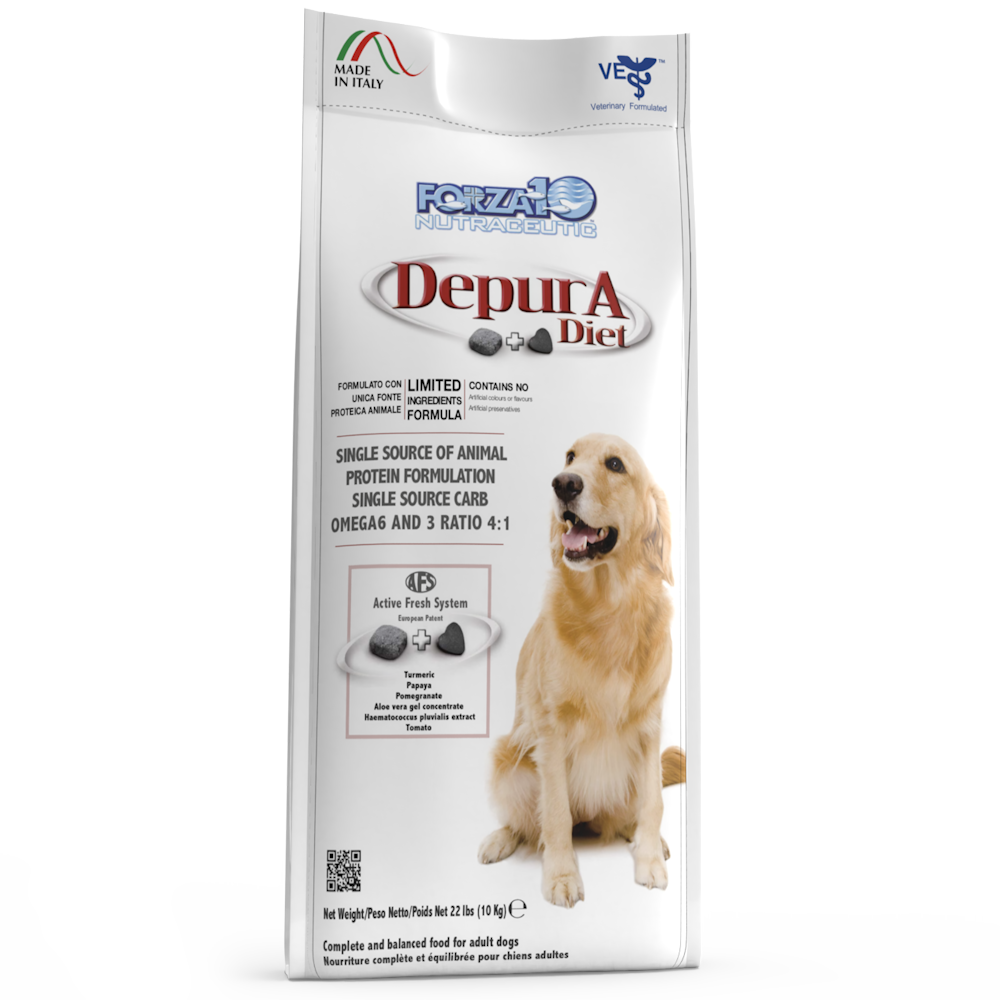 Сухой корм Forza10 Adult Depura Active для собак для очищения организма от токсинов, 10 кг