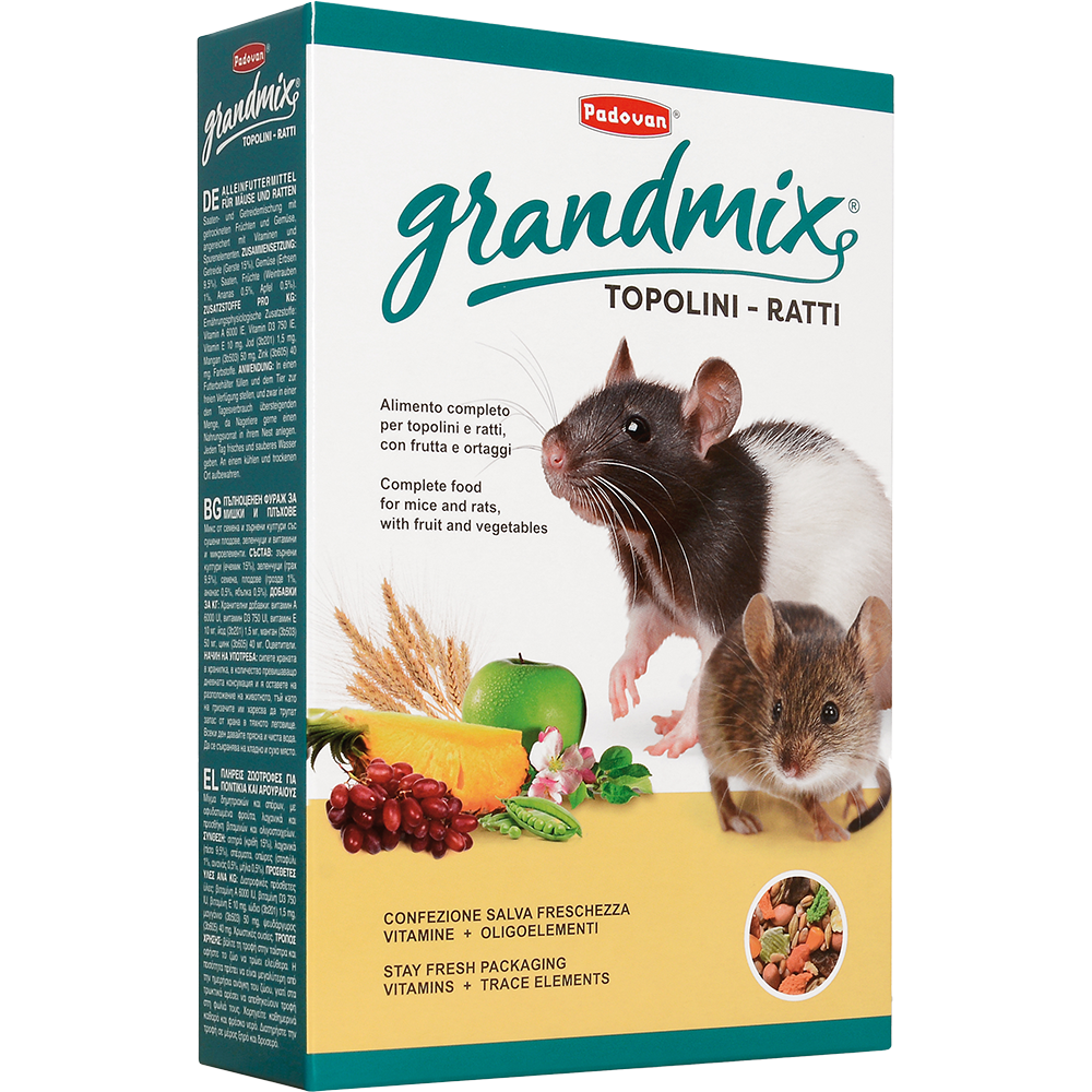 Padovan Grandmix Topolini Ratti основной корм для крыс и мышей