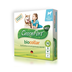 Био-ошейник для собак крупных пород от эктопаразитов Green Fort neo (Грин Форт нео), зеленый 75 см
