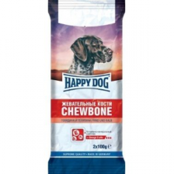 Жевательные кости для собак Happy Dog Chewbone с говядиной и телятиной, 2*100 г