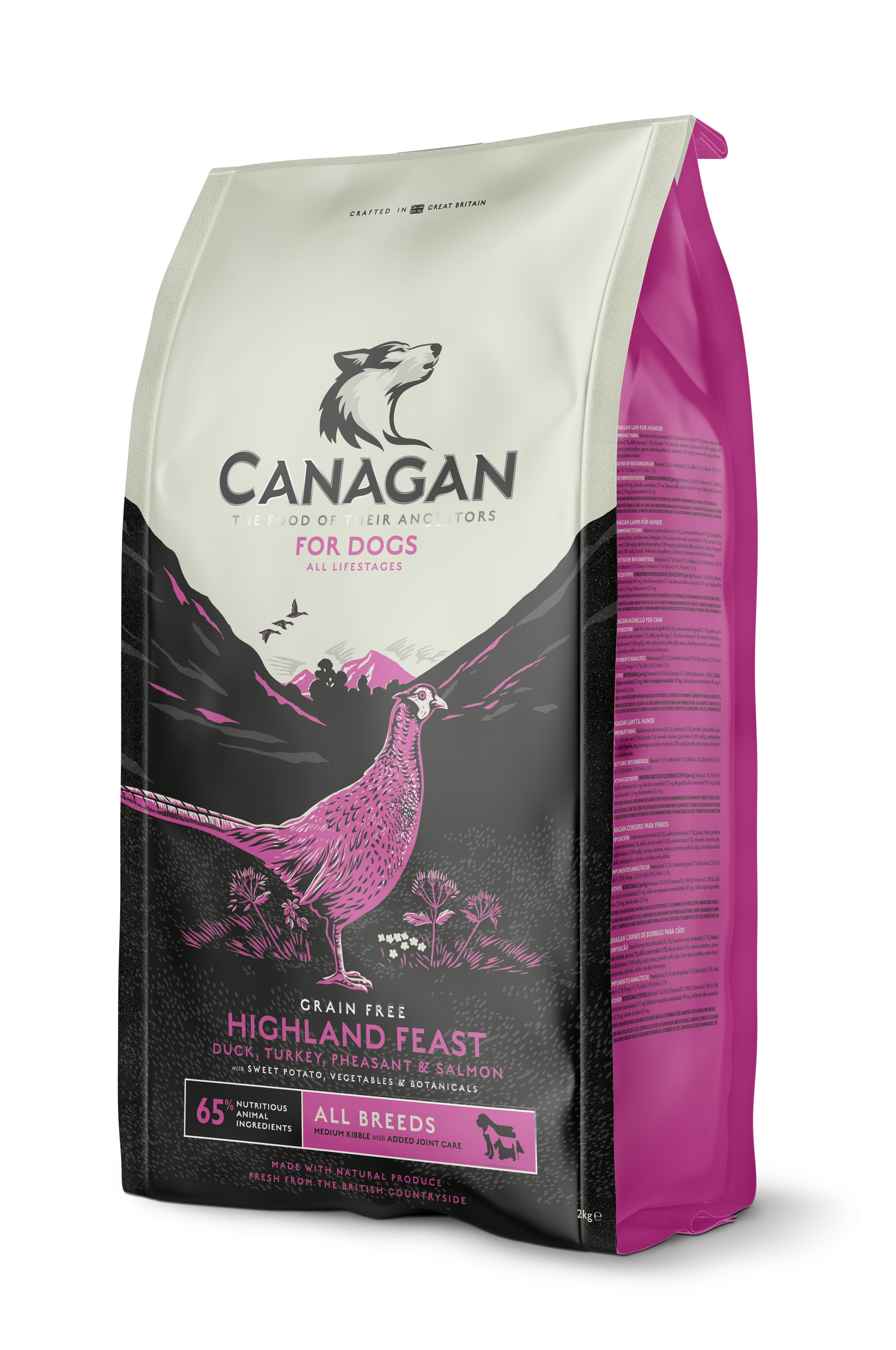 Сухой беззерновой корм для собак всех возрастов Canagan Grain Free Highland Feast Хайлендский праздник