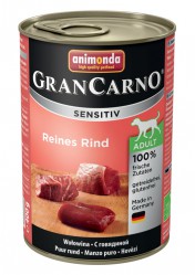Консервы для взрослых собак с чувствительным пищеварением Animonda GranCarno Sensitiv c говядиной 400 г х 6 шт.
