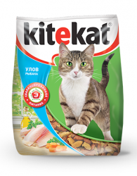 Сухой корм Kitekat "Улов рыбака" для взрослых кошек