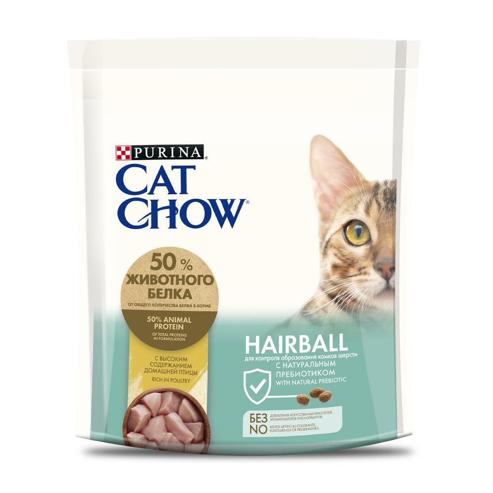 Сухой корм для кошек для контроля образования комков шерсти Cat Chow Hairball Control 