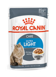 Влажный корм Royal Canin Ultra Light для кошек склонных к полноте, в соусе 85 г