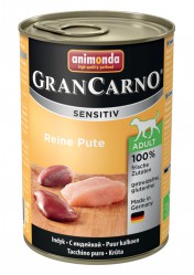 Консервы для взрослых собак с чувствительным пищеварением Animonda GranCarno Sensitiv c индейкой 400 г х 6 шт.