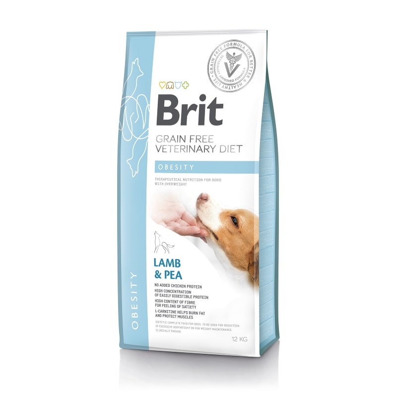 Сухой беззерновой корм для собак Brit Veterinary Diet Dog Grain Free Obesity при избыточном весе и ожирении