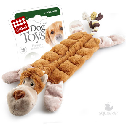 Игрушка для собак GiGwi Dog Toys Обезьяна с 19-тью пищалками, 34 см