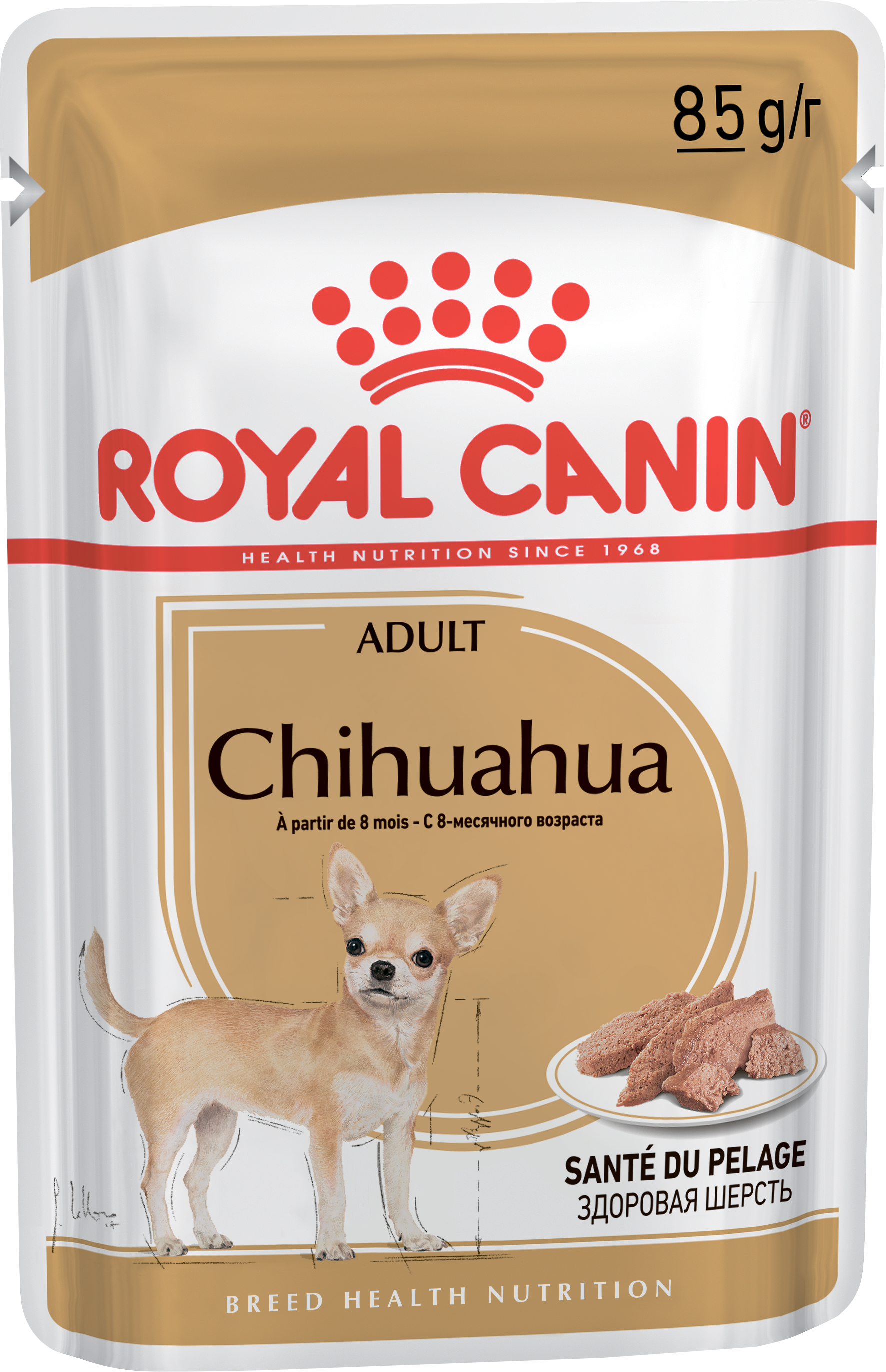 Консервы для взрослых собак Royal Canin Chihuahua Adult породы чихуахуа, паштет 85 г