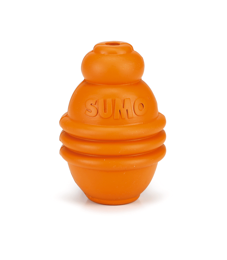 Игрушка для собак Beeztees "Sumo Play" оранжевая, резина