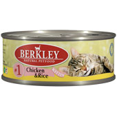 Консервы для котят Berkley #1 Chicken & Rice Kitten цыпленок с рисом 0,1 кг