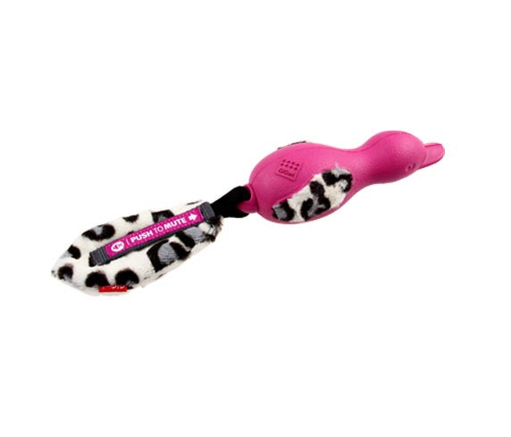 Игрушка для собак GiGwi Push to mute Утка с отключаемой пищалкой, розовая 30 см