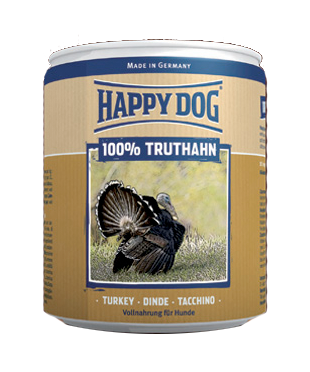 Консервы для собак Happy Dog 100% мясо Индейка 0,4 кг