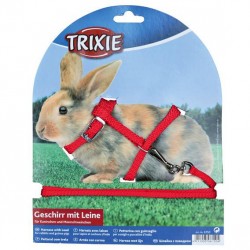 Шлейка с поводком для кроликов Trixie 8 ммх1,2 м