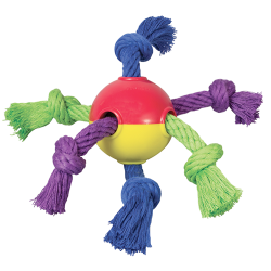 Игрушка для собак Petstages Мячик с канатами, ∅ 8 см