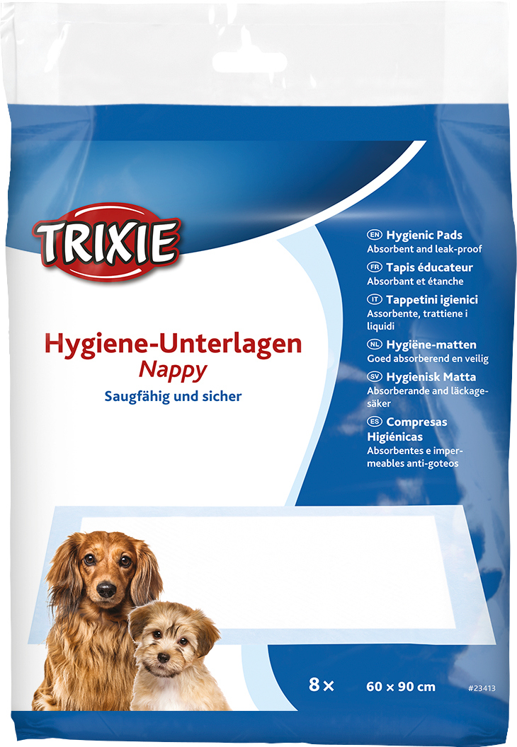 Пелёнки для собак Trixie с абсорбирующим полимером, 60х90 см, 8 шт