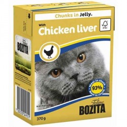 Консервы для кошек Bozita кусочки в желе с куриной печенью 370 г