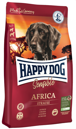 Сухой корм для собак Happy Dog Supreme Sensible Africa с мясом страуса