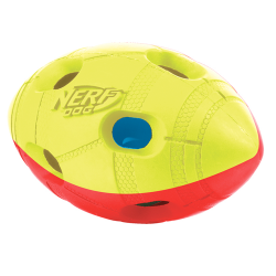 Игрушка для собак Nerf Мяч гандбольный двухцветный светящийся