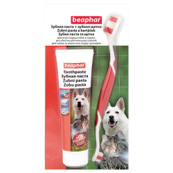 Зубная паста + щётка для собак и кошек Beaphar 