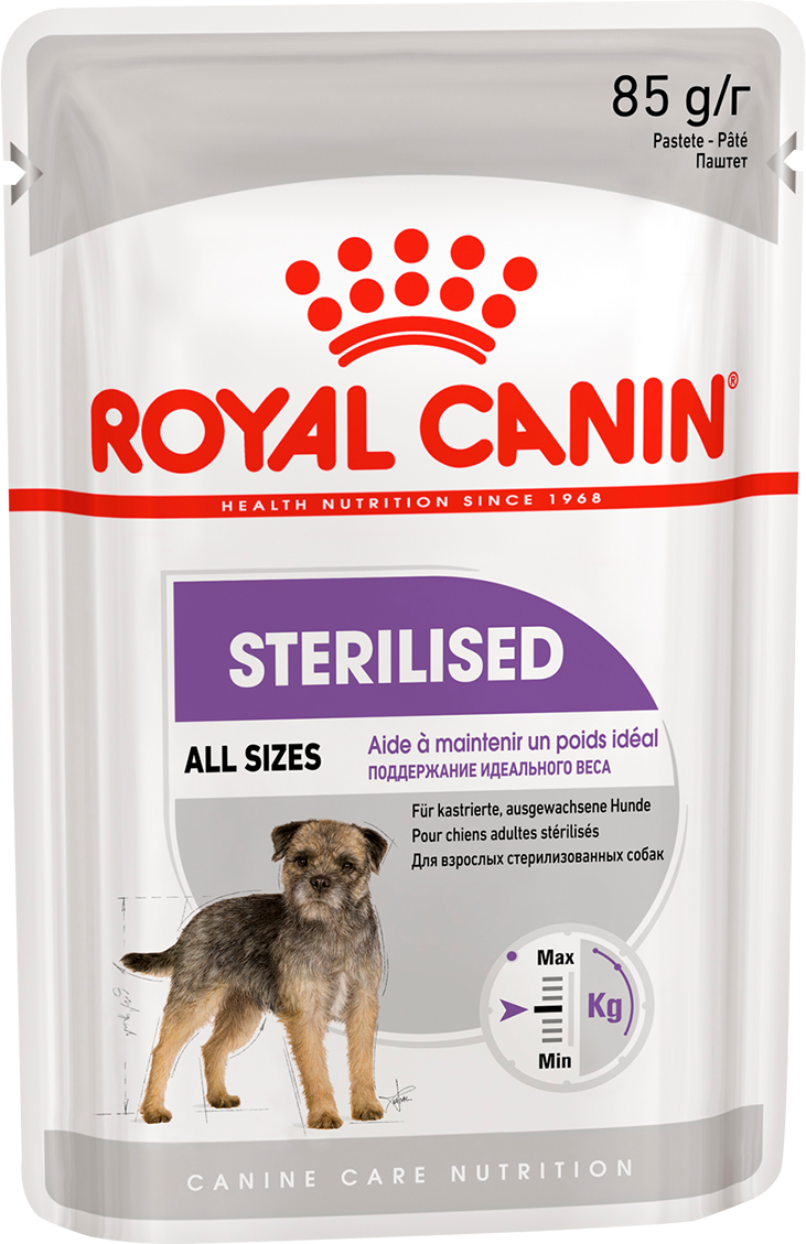 Royal Canin Sterilized Pouch влажный корм для стерилизованных собак, в паштете 85 г