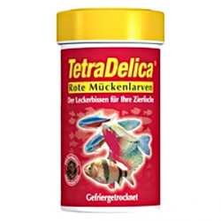 Натуральная подкормка с мотылем для тропических рыб Tetra Delica Bloodworms 100 мл