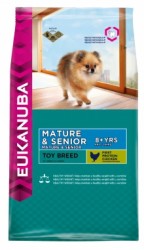 Сухой корм для собак Eukanuba Dog Mature & Senior Toy для зрелых и пожилых миниатюрных пород, 0,8 кг