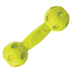 Игрушка для собак Nerf Гантель пищащая, 17,5 см