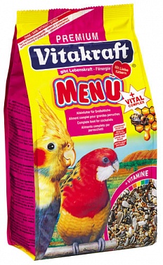 Основной корм для средних попугаев Vitakraft Menu Vital