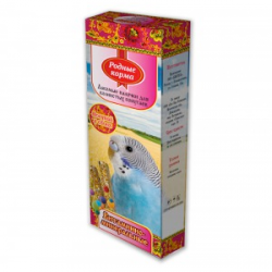 Лакомство лакомые палочки для волнистых попугаев "Родные корма" витаминно-минеральные 45 г х 2 штуки