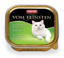 Влажный корм для кастрированных котов и стерилизованных кошек Animonda Vom Feinsten с индейкой 100 г х 32 шт.