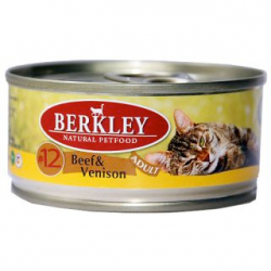 Консервы для кошек Berkley #12 Beef & Venison Adult говядина с олениной 0,1 кг